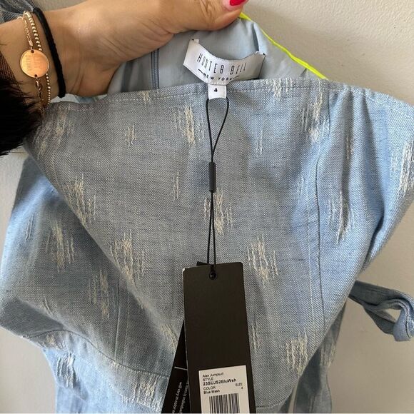 Hunter Bell Alex Jumpsuit in Blue Wash - Picture 6 of 10